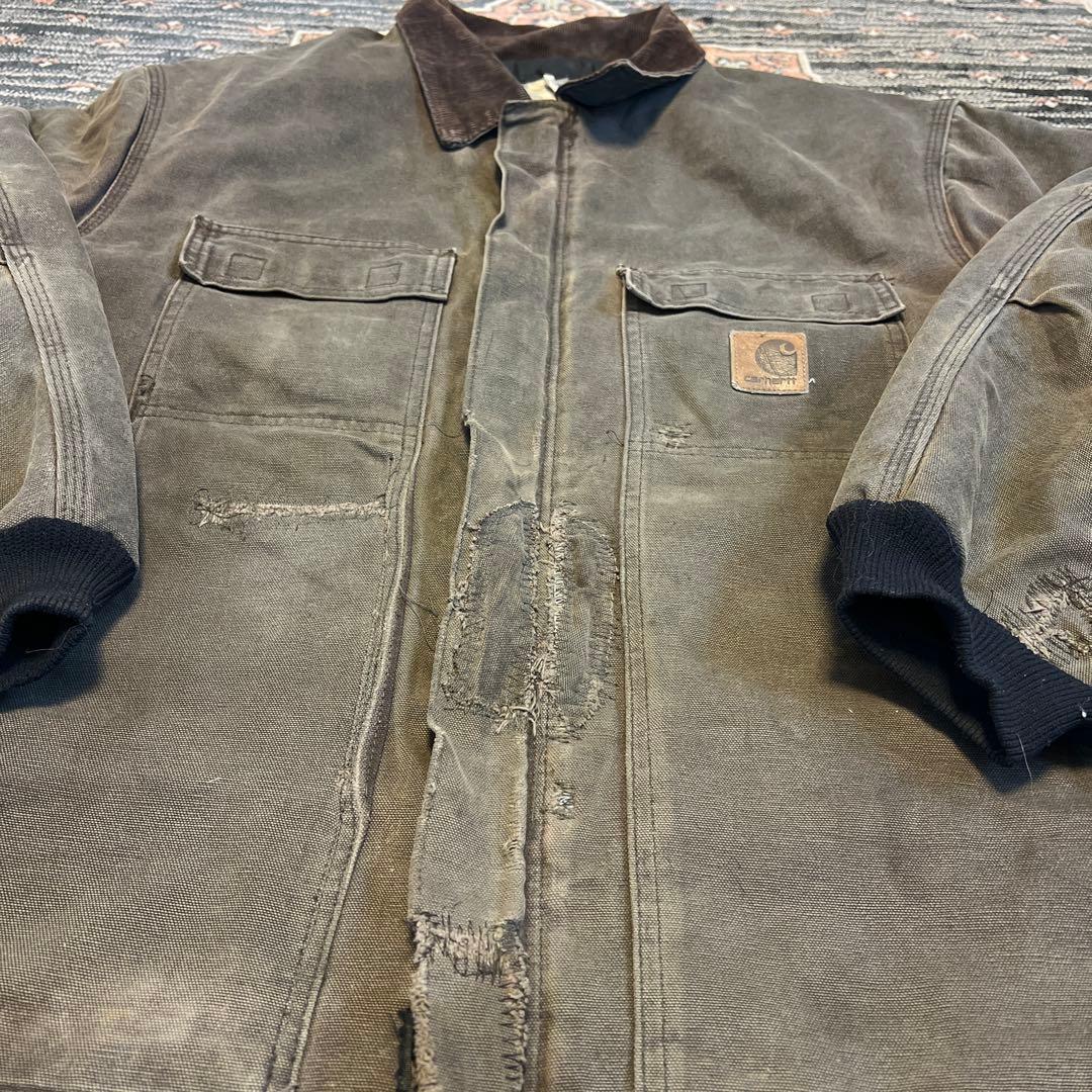a*o様 【雰囲気抜群】【鬼フェード】Carhartt ダークグレー ジャケット