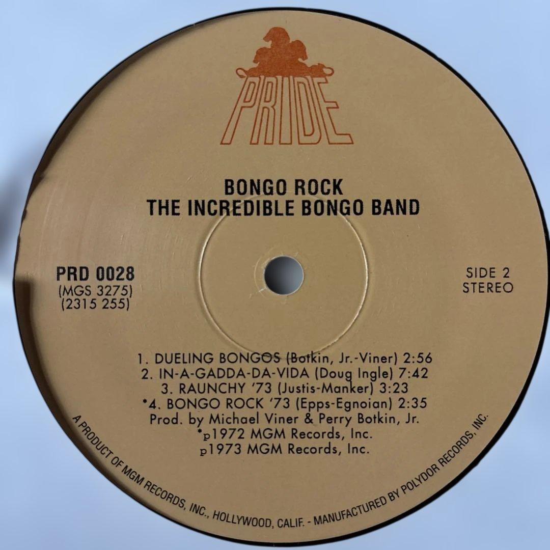 洋楽 INCREDBILE BONGO BAND BONGO ROCK