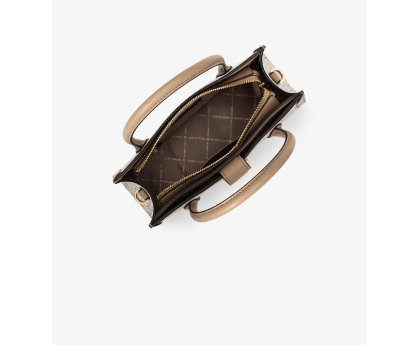 【美品】MK GABBY トップジップ カーブ サッチェル スモール 2Way