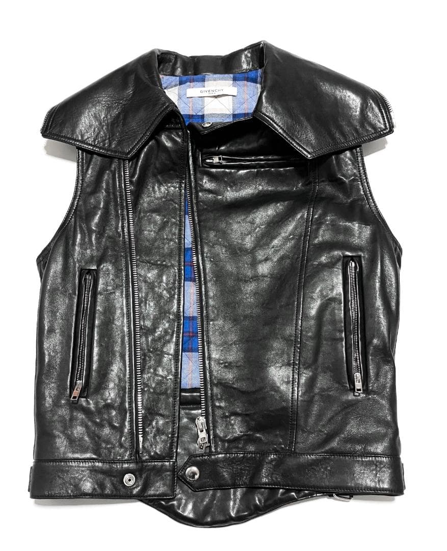 ジャケット・アウター Givenchy 2017 Leather Sleeveless Jacket