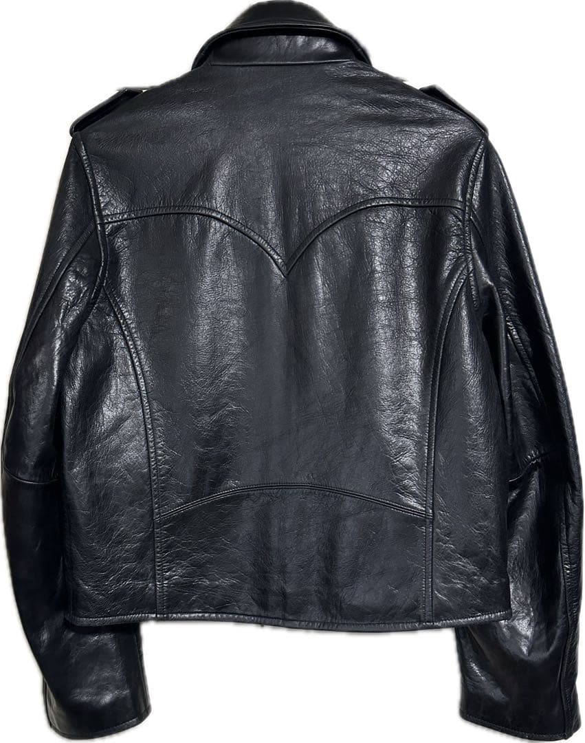 24AW MASU レザージャケット チェーン付き ライダース ブルゾン