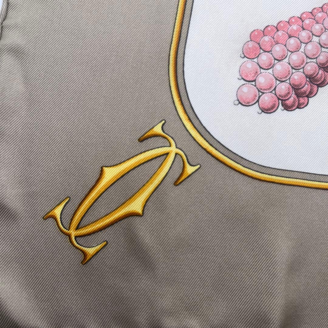 Cartierカルティエ must de Cartier シルクスカーフパール