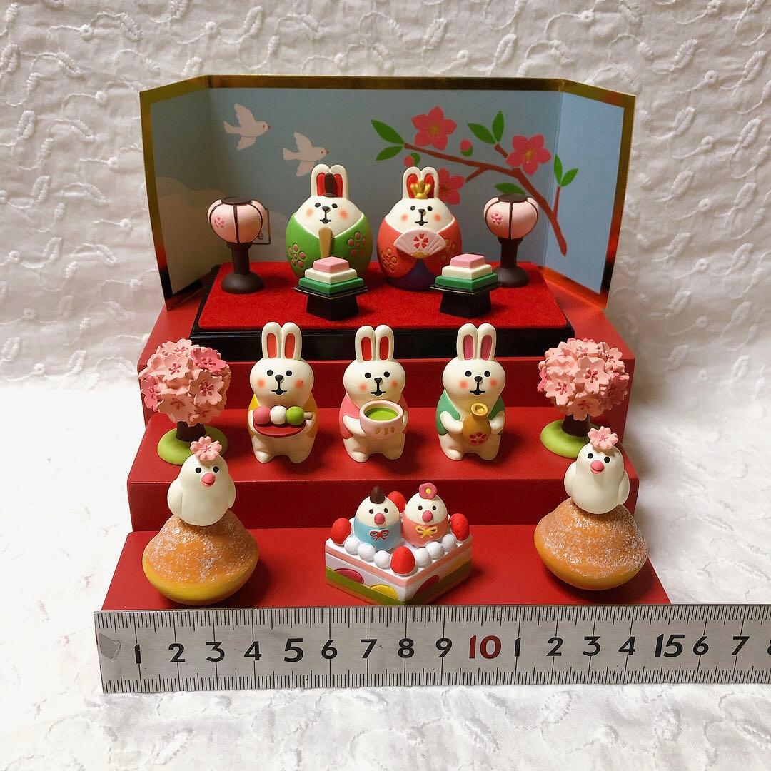 匿名　新品　未使用　コンコンブル うさぎ　ひな祭り　お花見