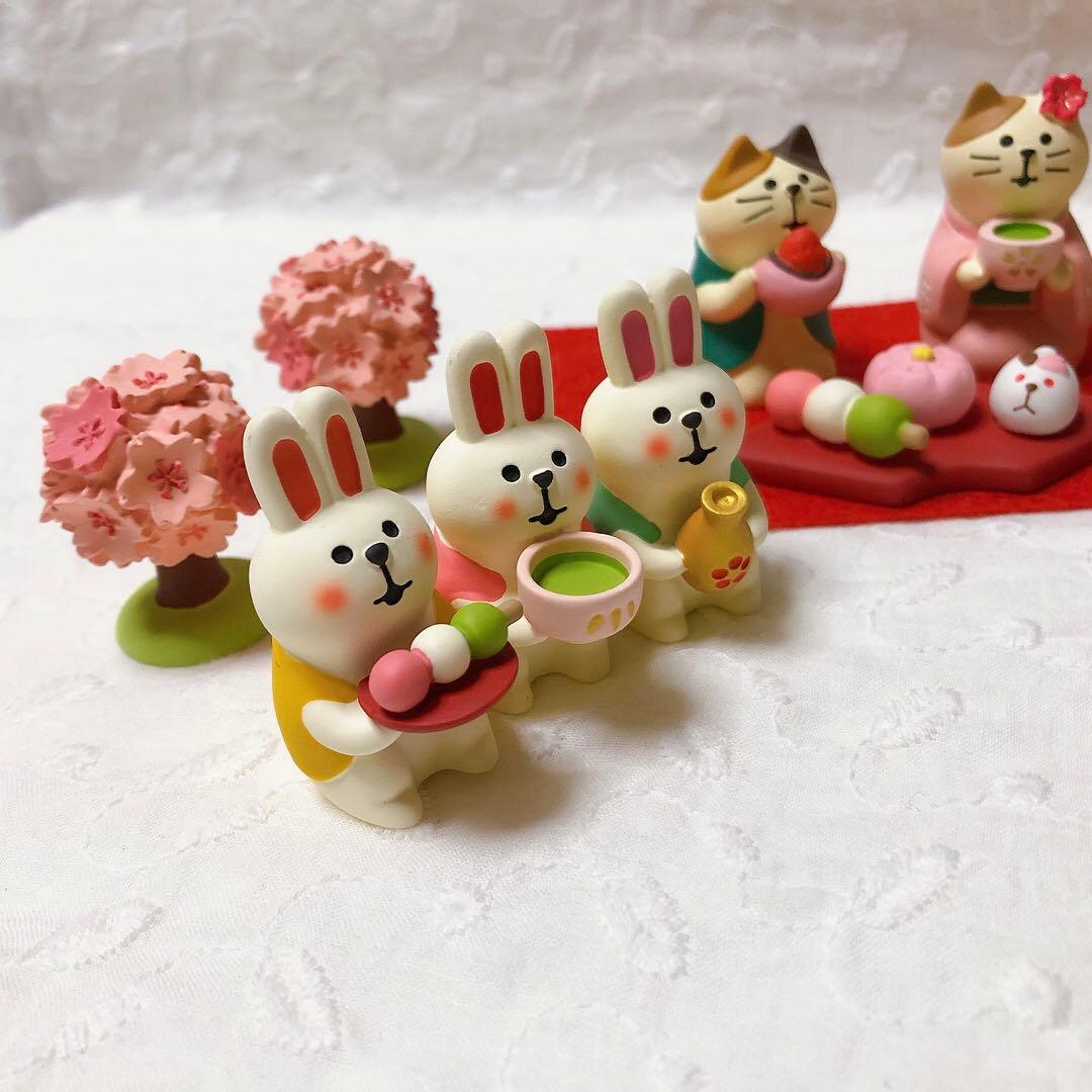 匿名　新品　未使用　コンコンブル うさぎ　ひな祭り　お花見