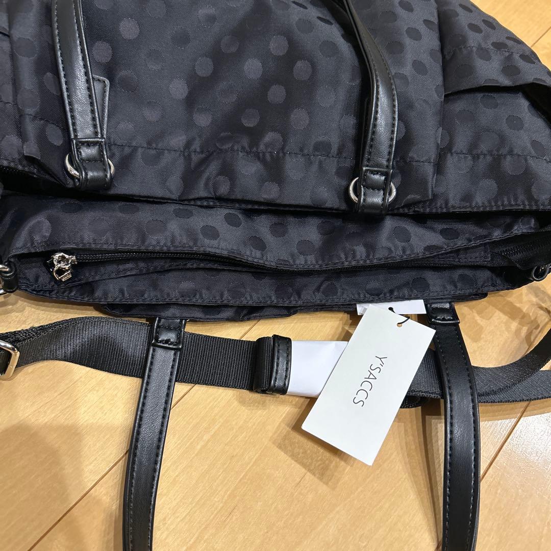 イザック はっ水　軽量 ドット２ウェイトートバッグ＆ ショルダーバッグセット