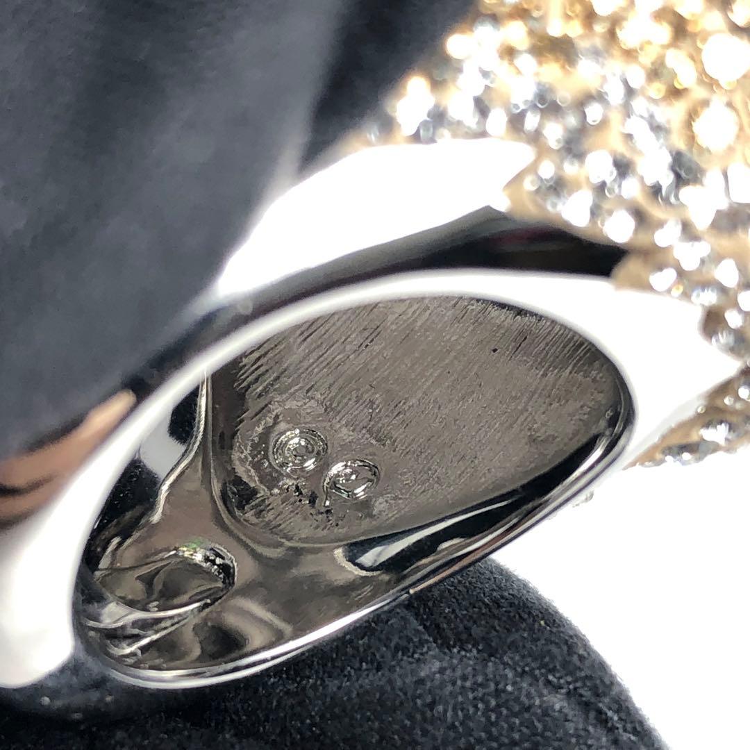 SWAROVSKI スワロフスキー リング 指輪 クリスタル 豪華 大ぶり 黒系