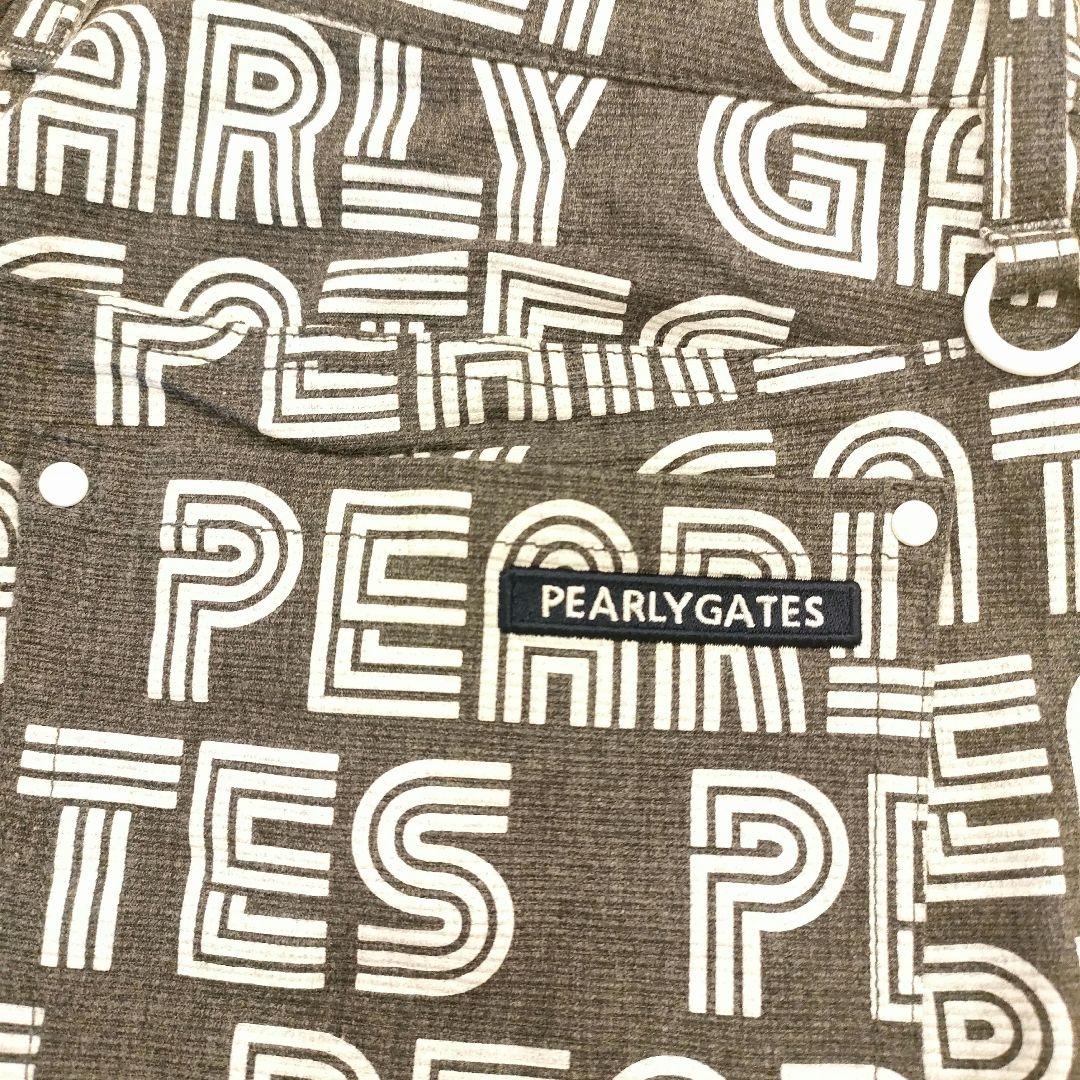 【新品 】PEARLYGATES モノグラム総柄　ゴム　ジップアップMグレー綿