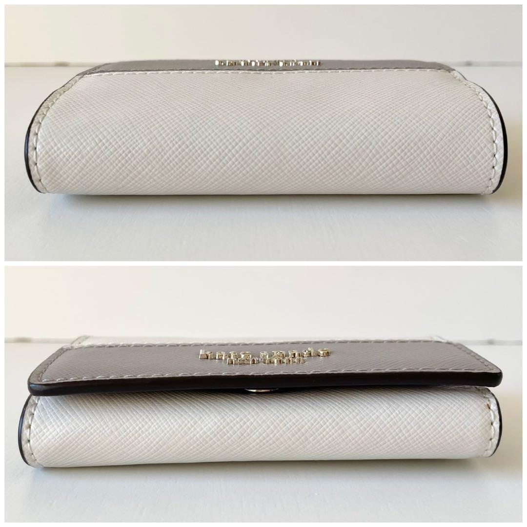 【新品・保管品】kate spade 6蓮 キーケース ミニ財布 バイカラー