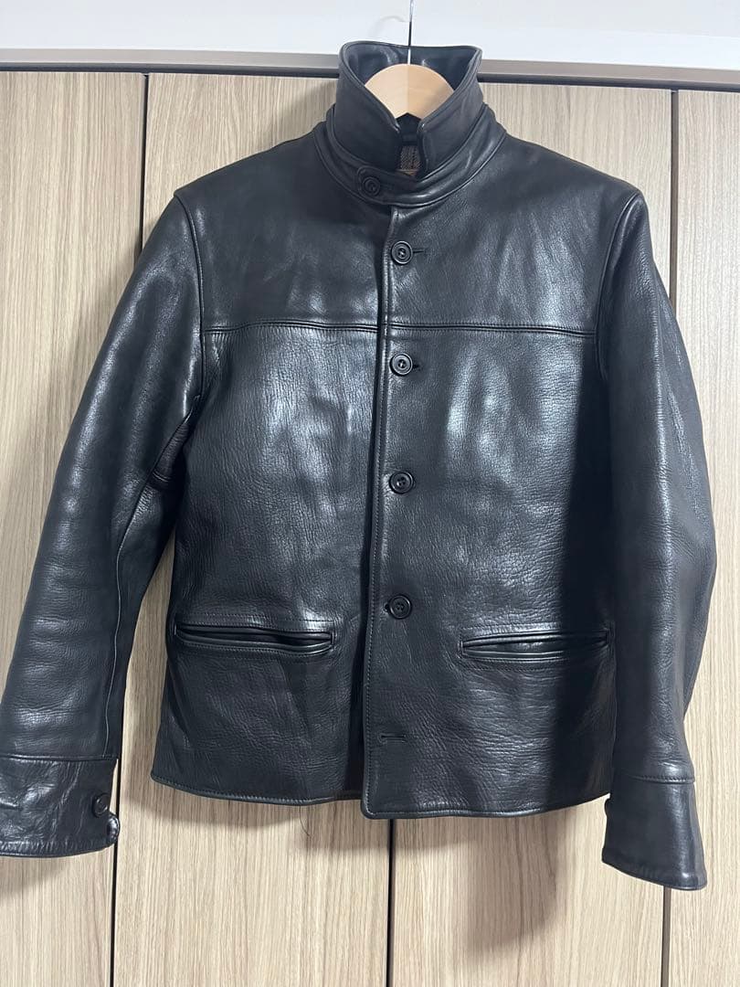 Y'2 LEATHER ワイツーレザー 肉厚ホースハイド 30sカーコート 42
