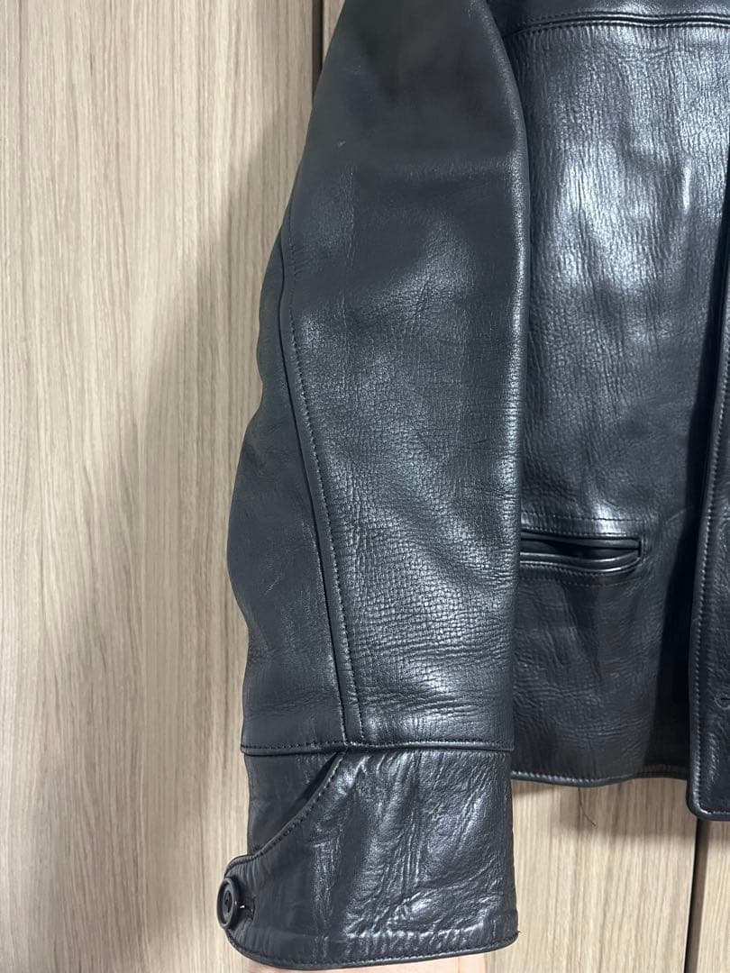 Y'2 LEATHER ワイツーレザー 肉厚ホースハイド 30sカーコート 42