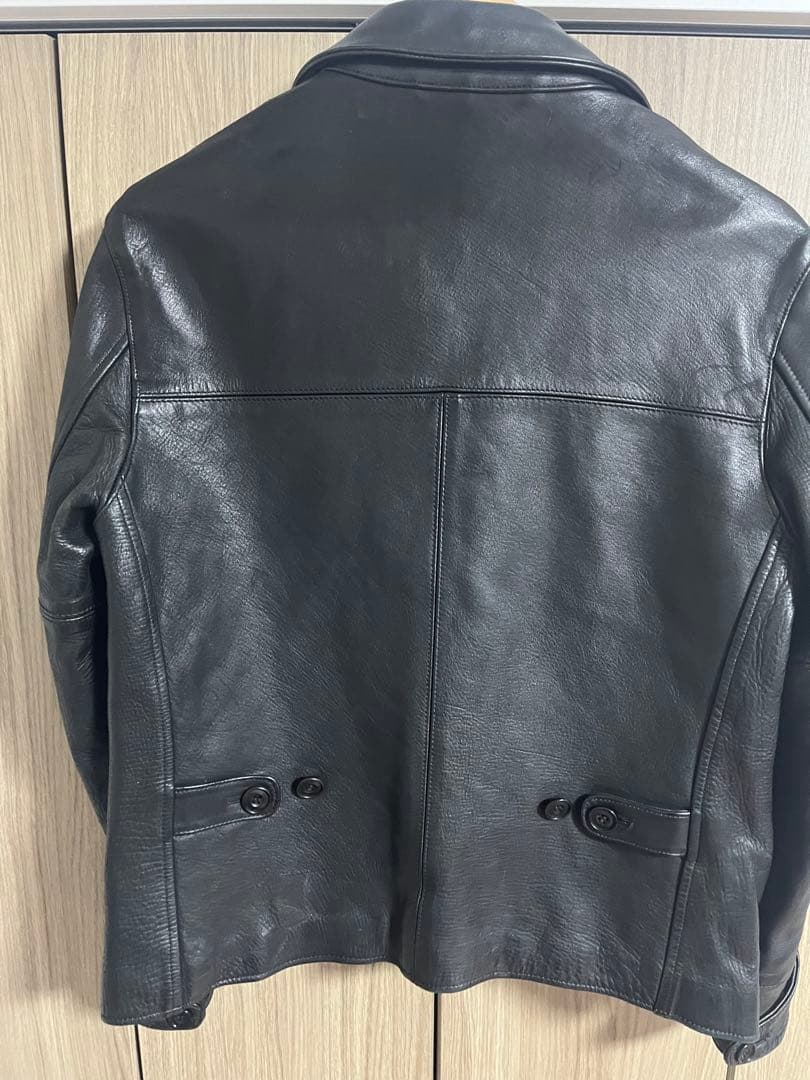 Y'2 LEATHER ワイツーレザー 肉厚ホースハイド 30sカーコート 42