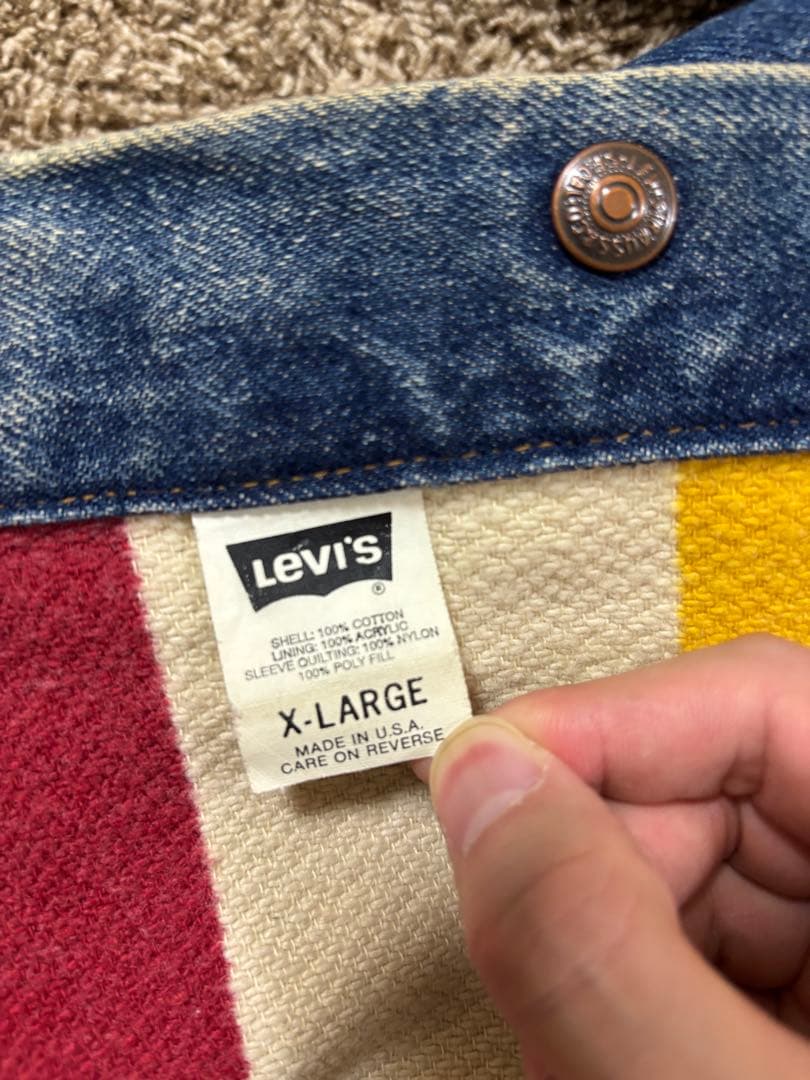 【レア】90's Levi's リーバイス デニムジャケット USA製XL