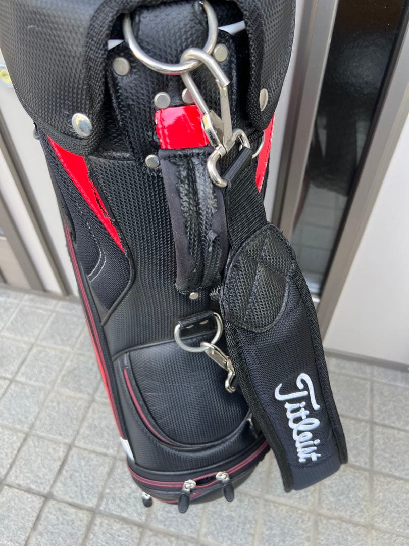 Titleist キャディバッグ 黒赤