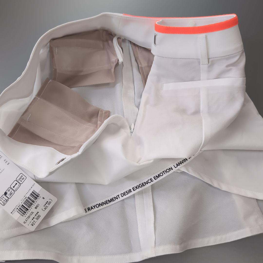 定価2.7万円【Mサイズ】LANVIN SPORT ゴルフスカート ホワイト