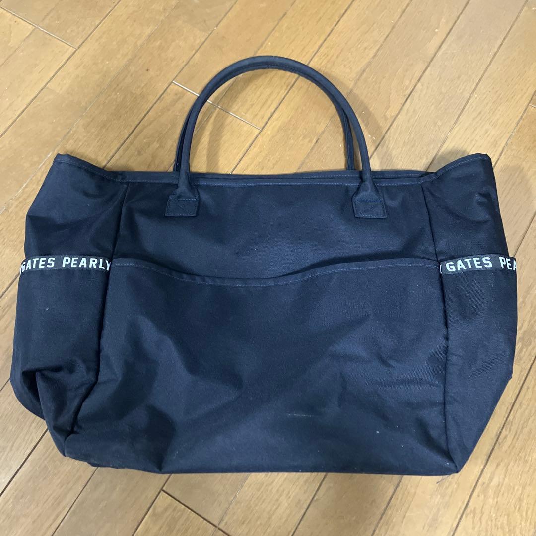 PEARLY GATES ブラックトートバッグ