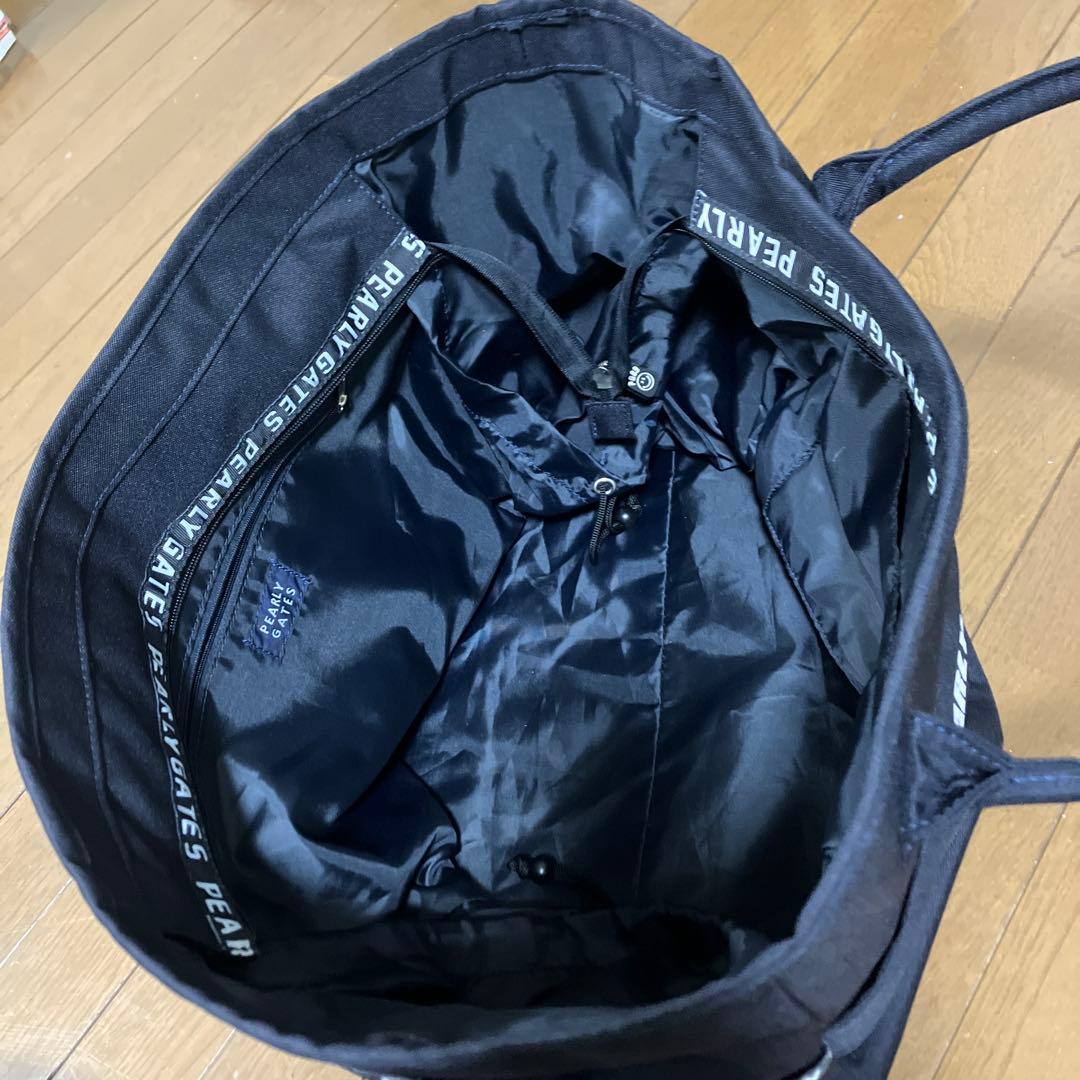 PEARLY GATES ブラックトートバッグ