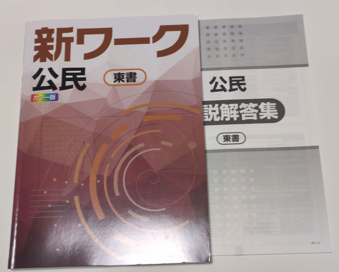 定期テスト対策　新ワーク　iワーク　中学必修テキスト　中3　地理　歴史　公民