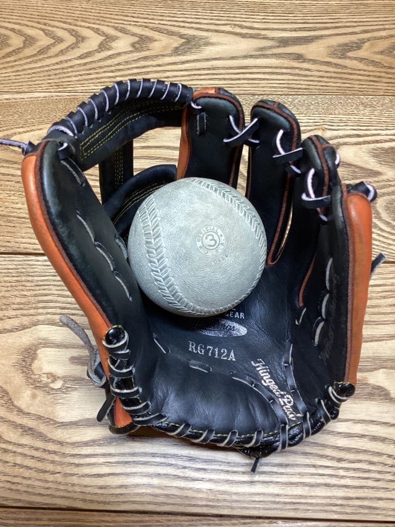 ローリングス アシックス オーダー レア 軟式野球グローブ 王冠 クラウンバック