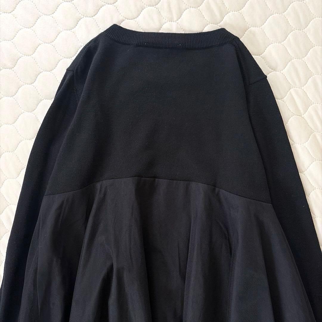 【美品】定価3.3万✴︎BEARDSLEY ニットチュールマルワンピース　ブラック