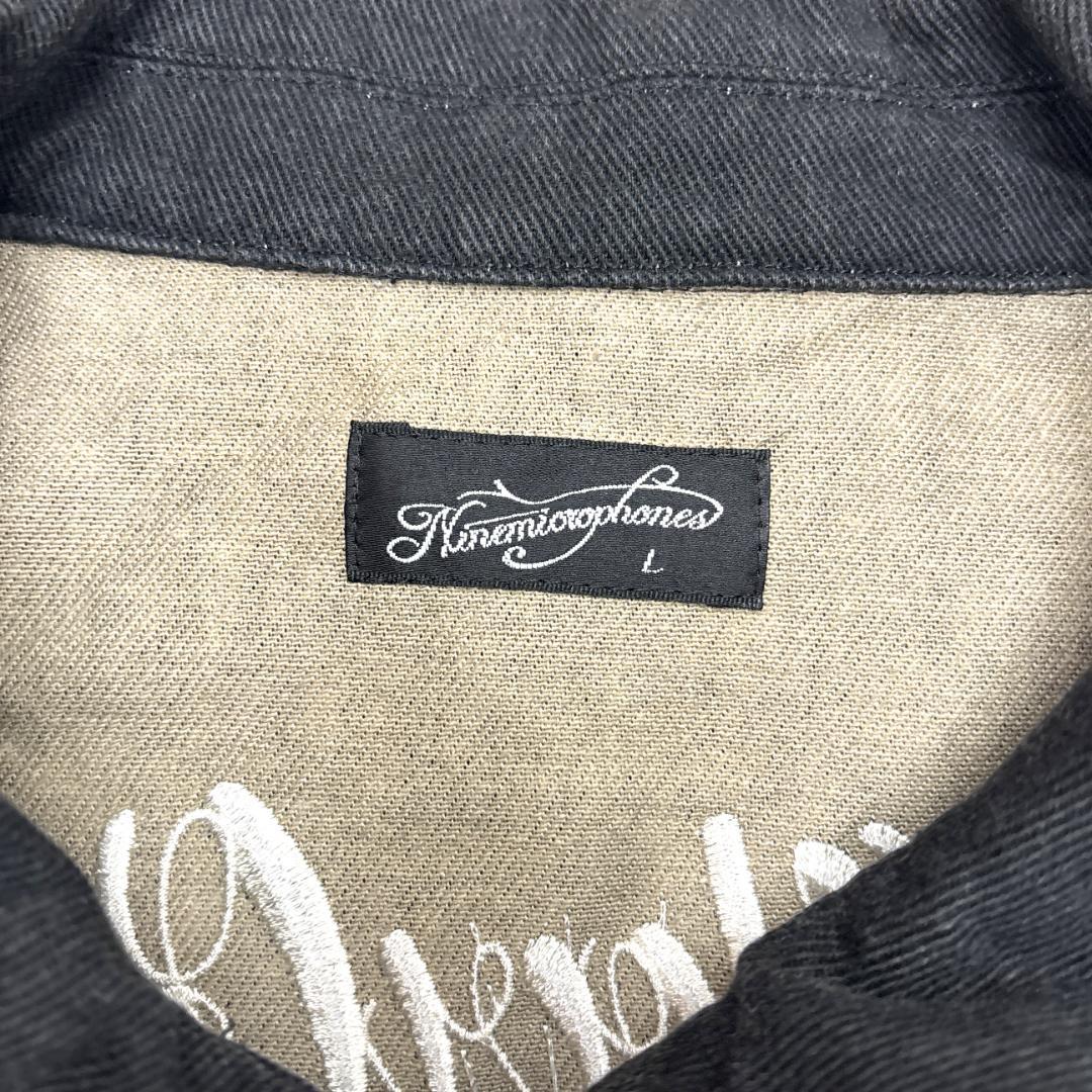 希少　ナインマイクロフォンズ　プレイハンド刺繍　ジャケット　Ｌ　ブラック