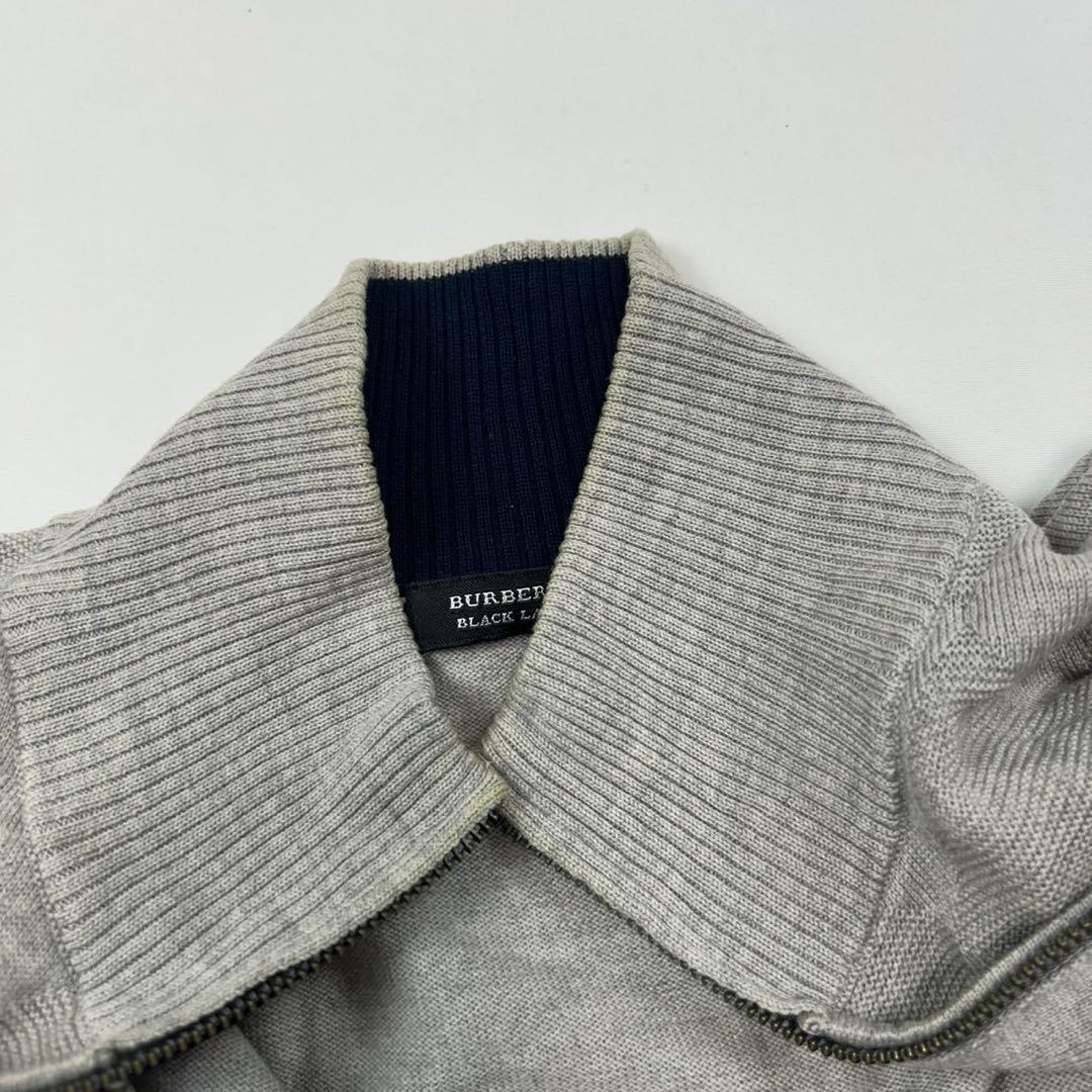 P455 M バーバリーブラックレーベル ホースロゴ刺繍 ジャケット メンズ