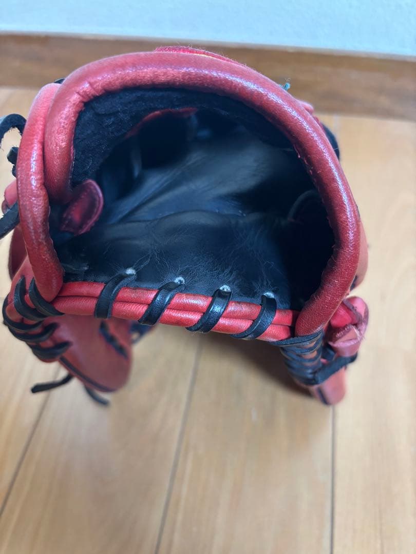 ナイキ グラブ　軟式　内野用　グローブ NIKE 赤　即戦力