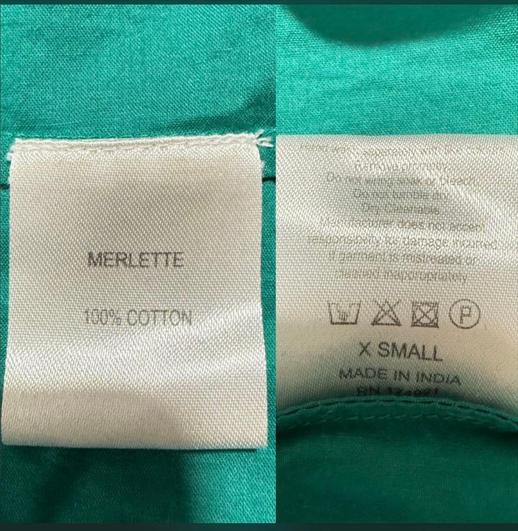 美品　Merlette カシュクールワンピ　巻きスカートワンピース　梨花着用