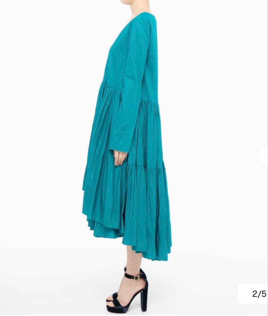 美品　Merlette カシュクールワンピ　巻きスカートワンピース　梨花着用