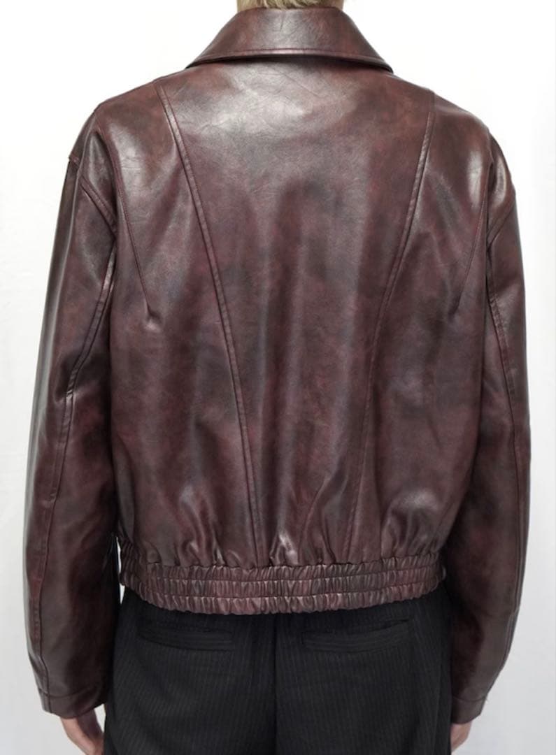 【CS】multi zip faded wash blouson