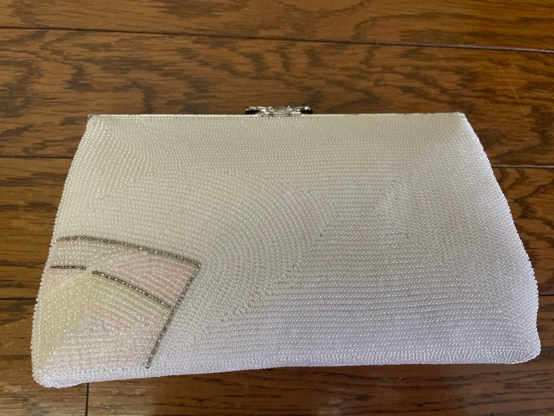 ヨウ 和装バッグ　草履　セット　手刺繍ビーズ