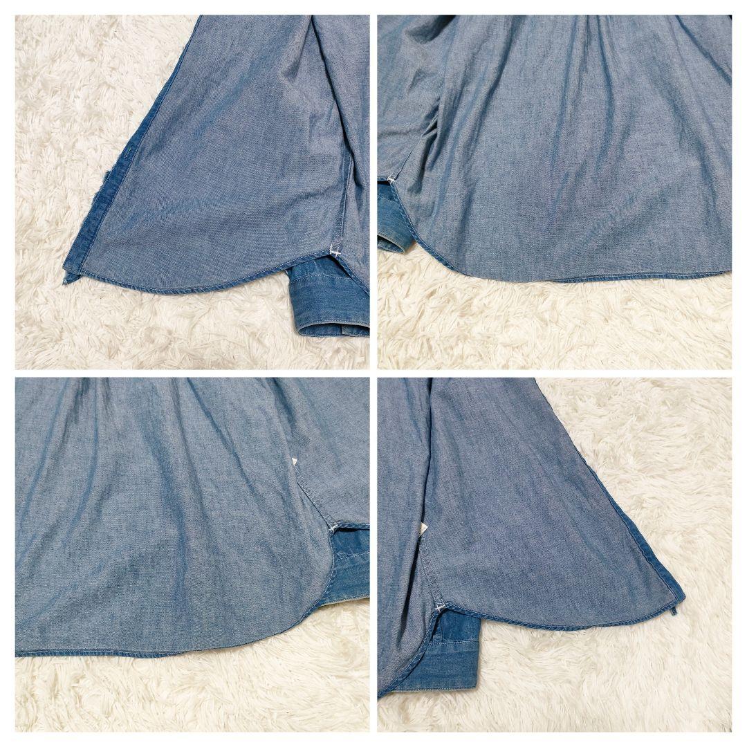 UNITED ARROWS　ユナイテッドアローズ　DENIM フリル シャツ