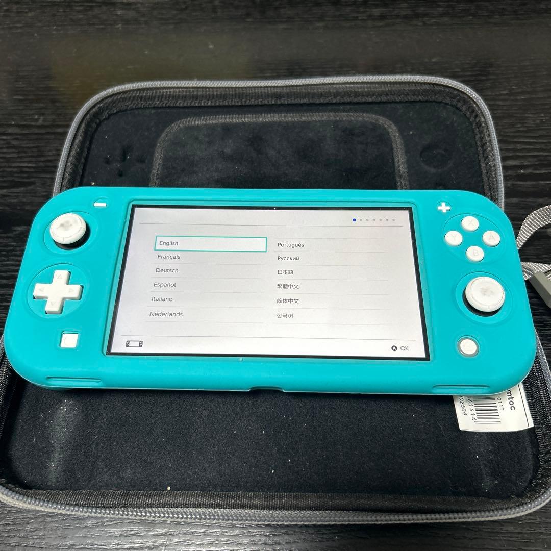 Nintendo Switch Lite ターコイズ 収納ケース付き