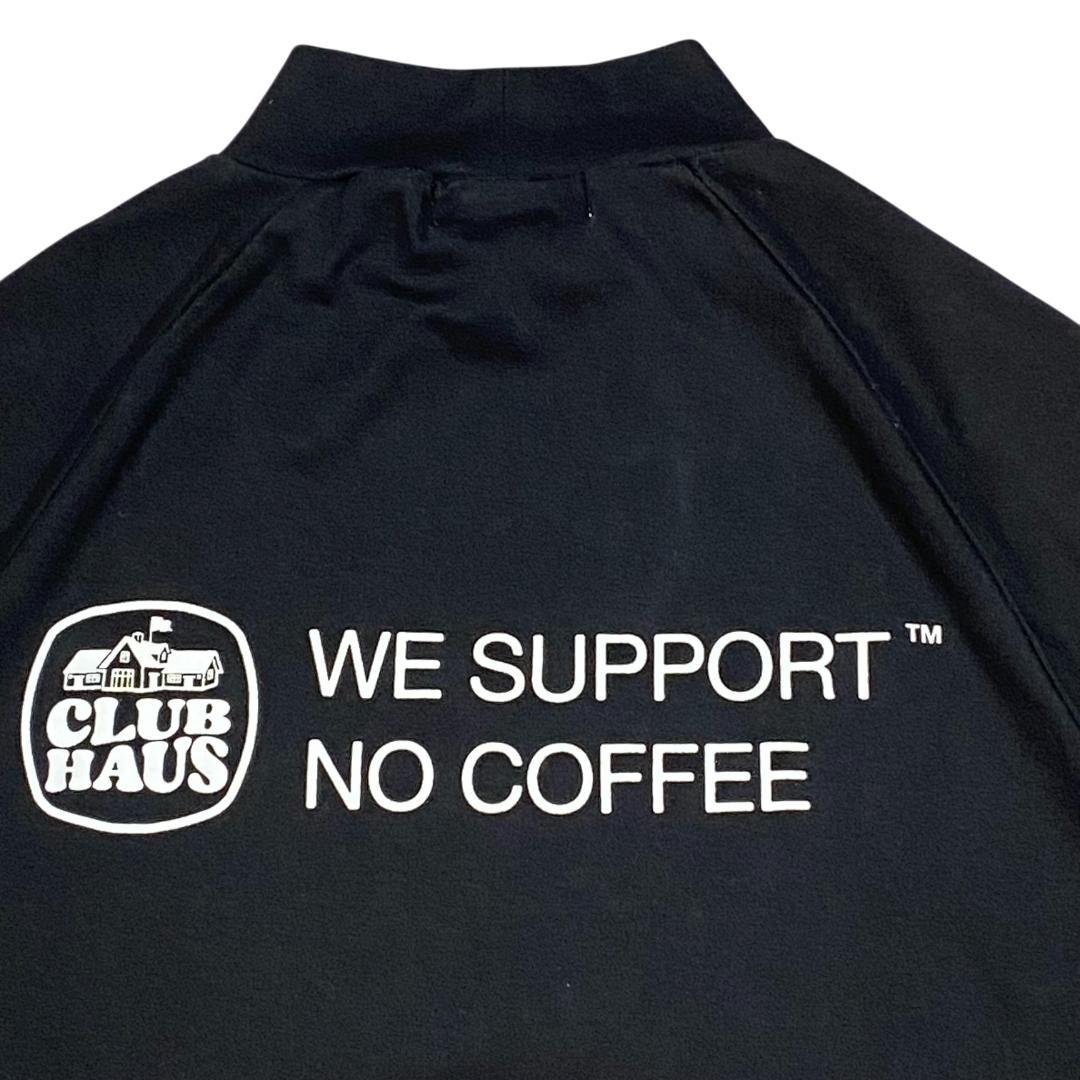 クラブハウス×NO COFFEE 半袖 モックネック シャツ XS ブラック