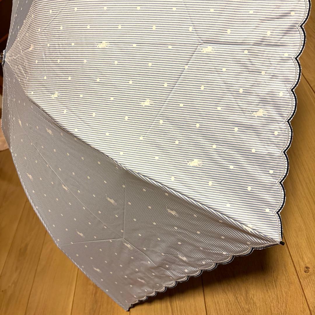 大人気‼️軽量⭐️Poloラルフローレン晴雨兼用折りたたみ傘水色50㎝⭐️新品未使用