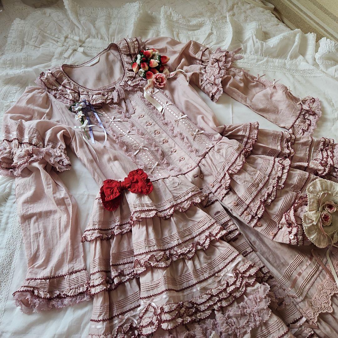 ★ピンクハウス★❤️阪神限定ワンピースとサッシュベルト✨綿ローン✨ピンク