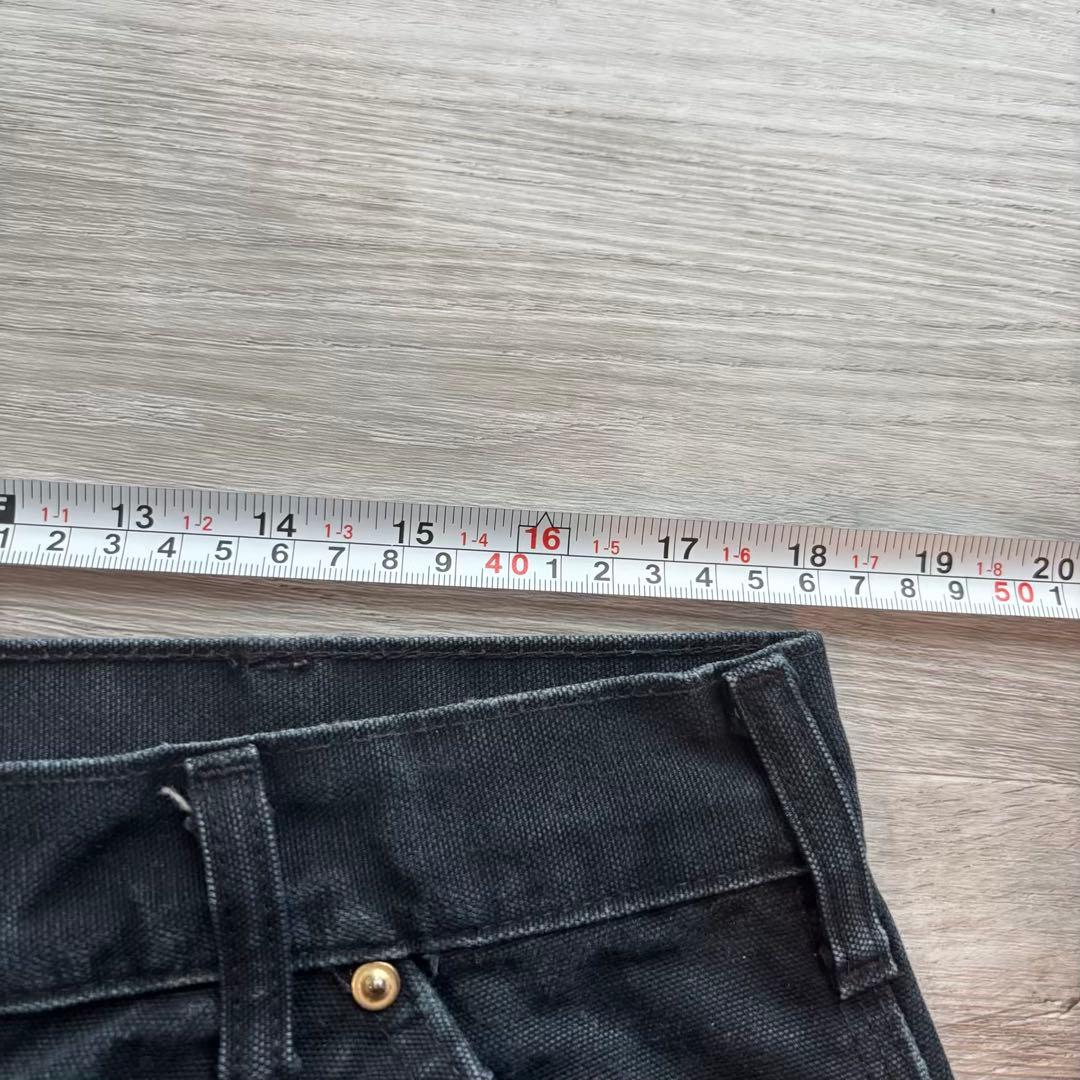 USA製B01 Carhartt ダブルニー ブラック 良フェード 極太#594