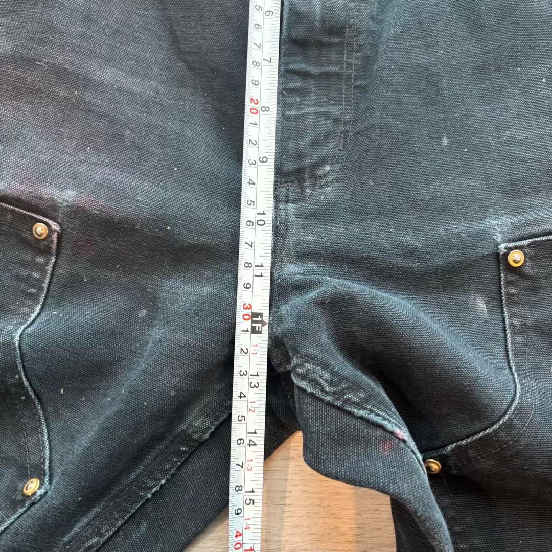 USA製B01 Carhartt ダブルニー ブラック 良フェード 極太#594