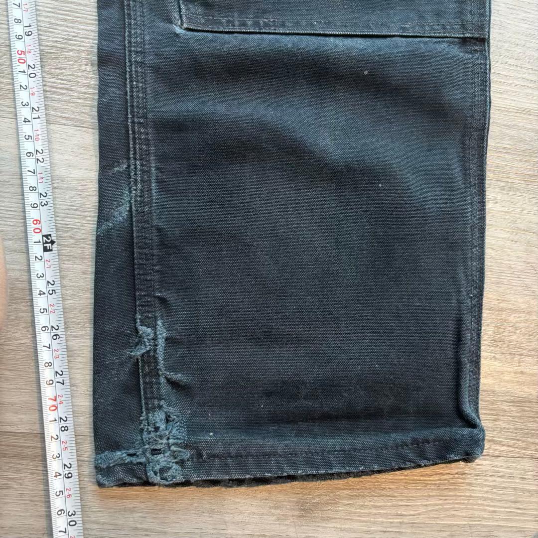 USA製B01 Carhartt ダブルニー ブラック 良フェード 極太#594