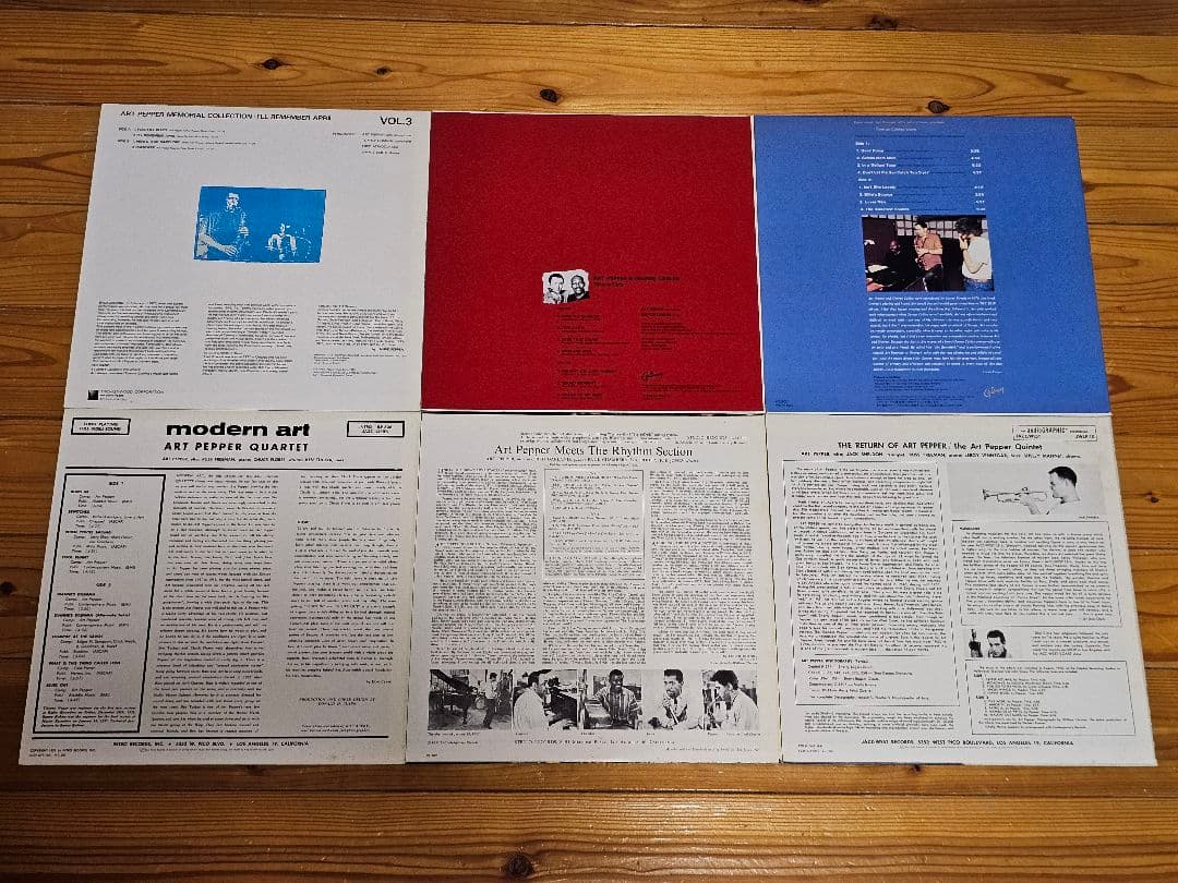 アート・ペッパーのLPレコード6枚セット