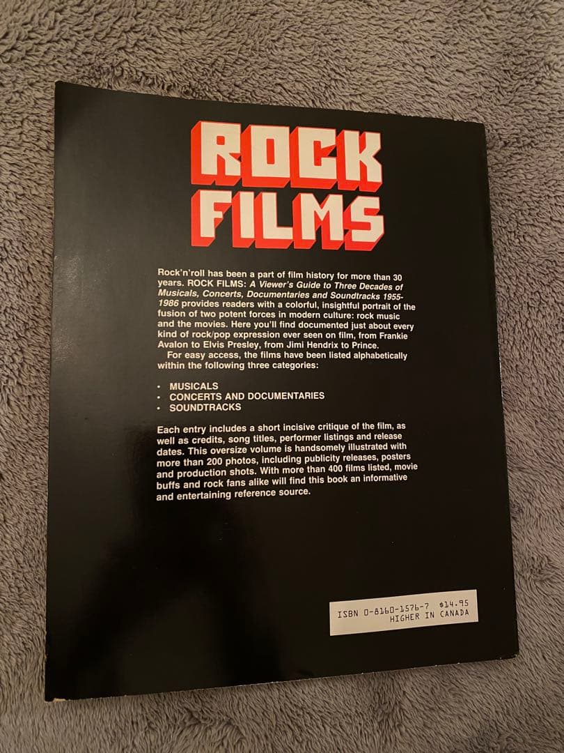 貴重本 ROCK FILMS - Linda J. Sandahl