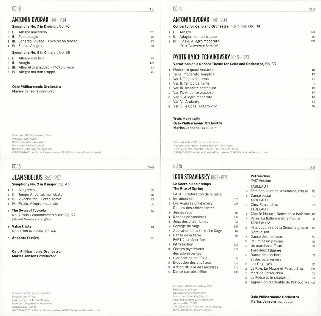 マリス・ヤンソンス オスロ・イヤーズ 21CD＋５DVD