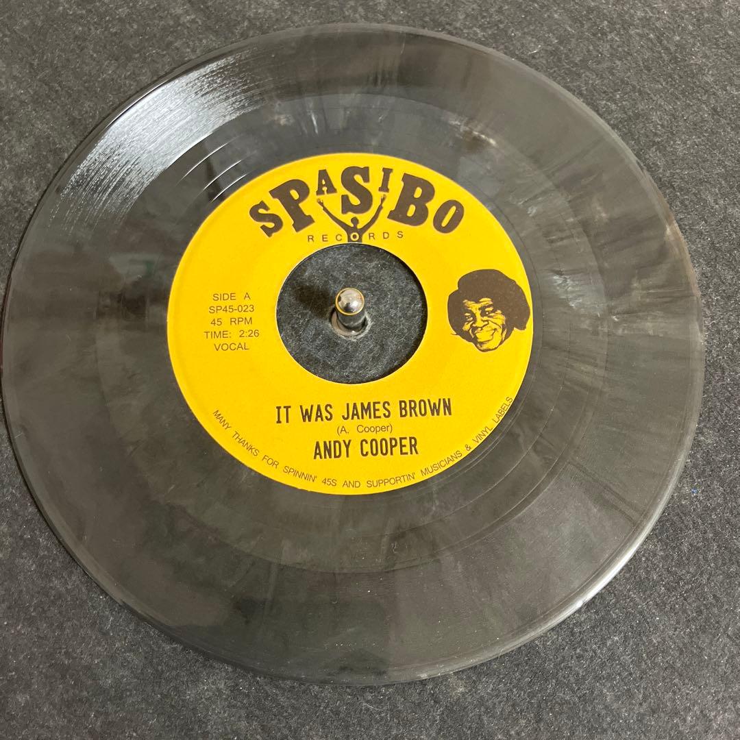 ANDY COOPER IT WAS JAMES BROWN 7インチレコード