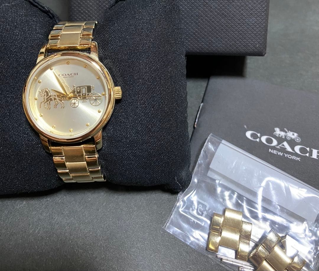 coach 腕時計　レディース　ゴールド