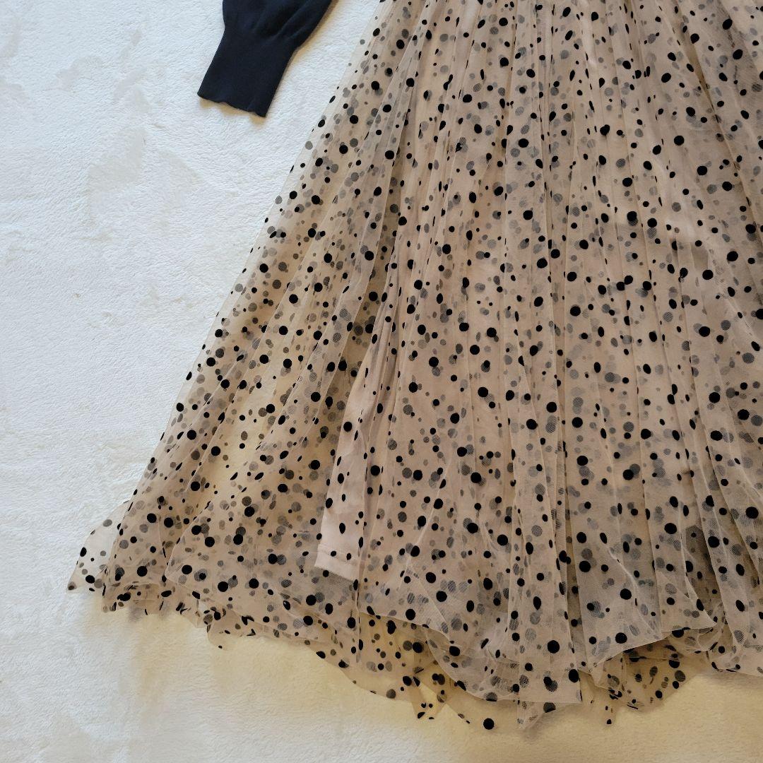 S*o様 近年モデル✨ジェンヌ　チュールドッキングニットワンピース　ロング　マキ
