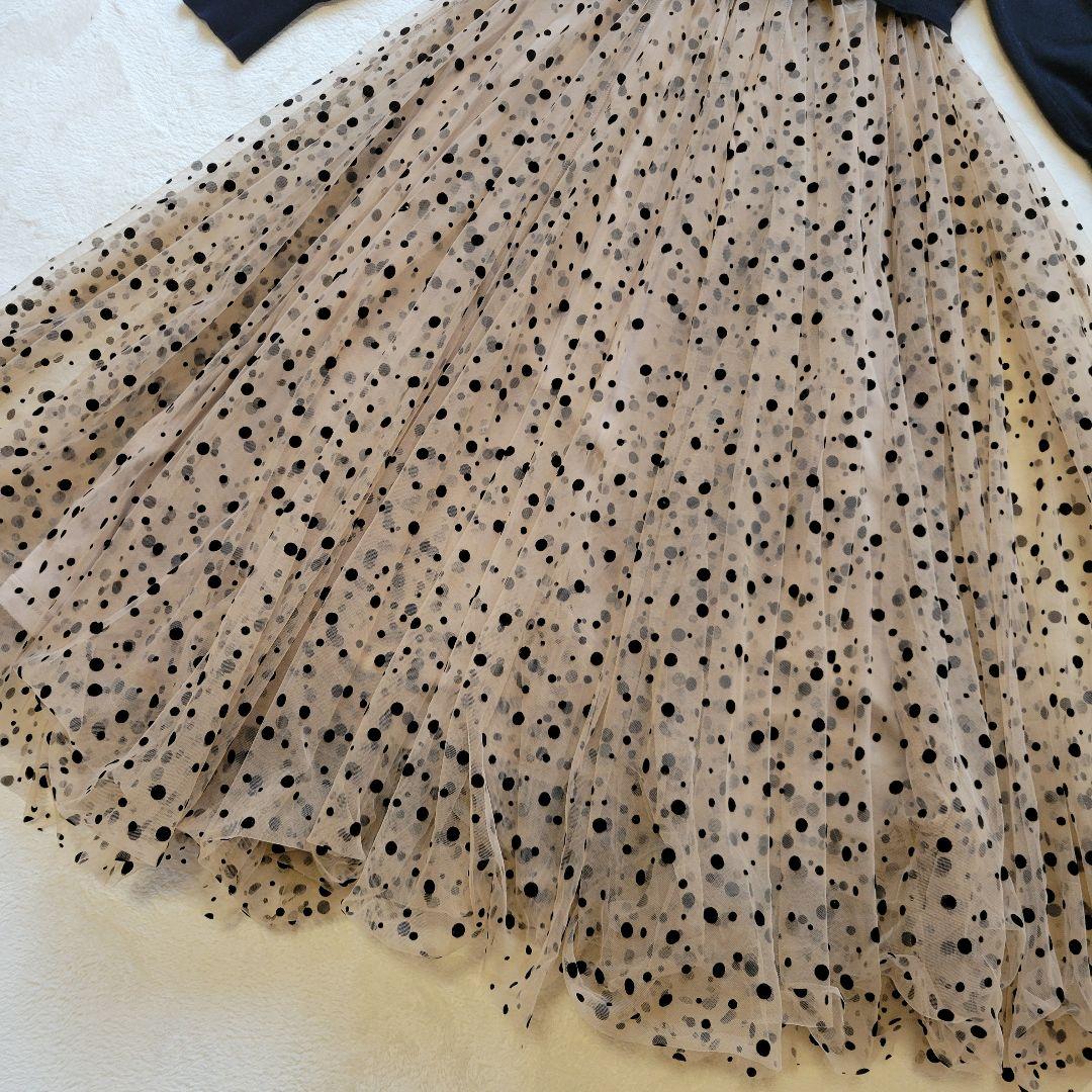 S*o様 近年モデル✨ジェンヌ　チュールドッキングニットワンピース　ロング　マキ