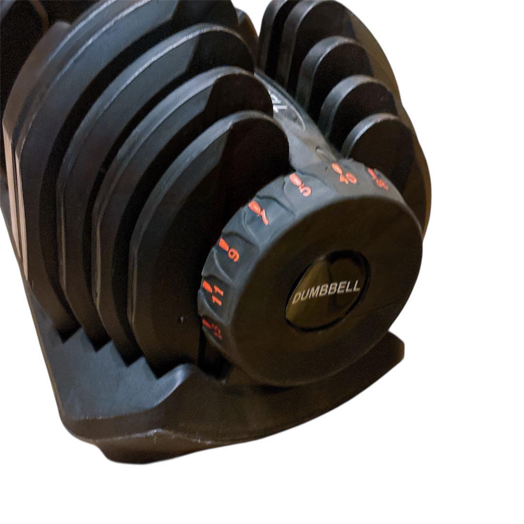 ①可変ダンベル ダイヤル式 5kg～40kg 17段階 単品