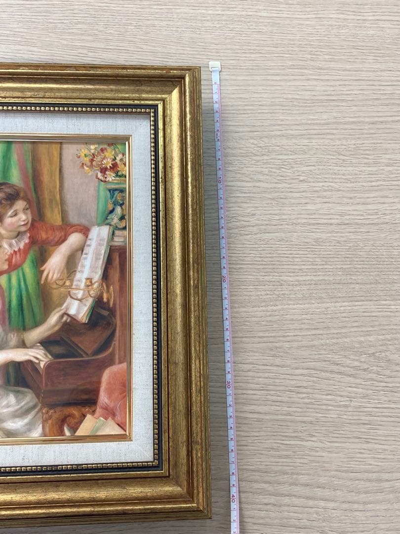 【複製画】「ピアノを弾く少女たち」1892年 ルノワール 状態良◇