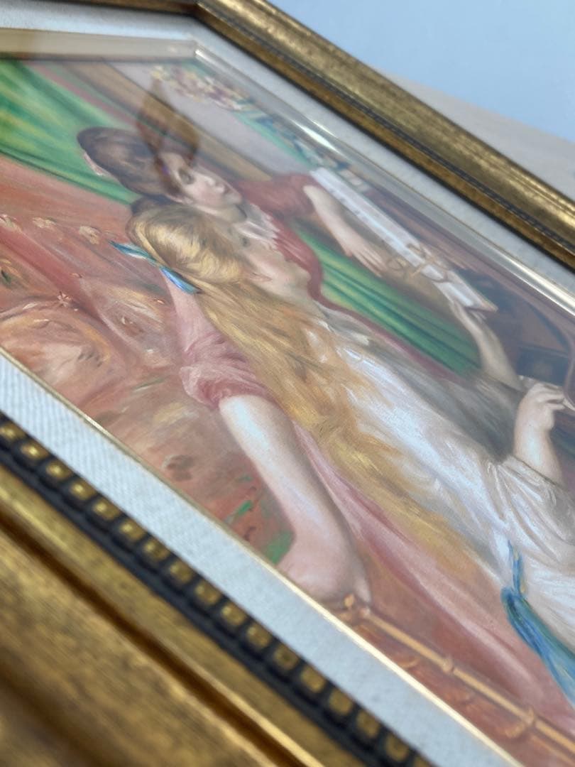 【複製画】「ピアノを弾く少女たち」1892年 ルノワール 状態良◇