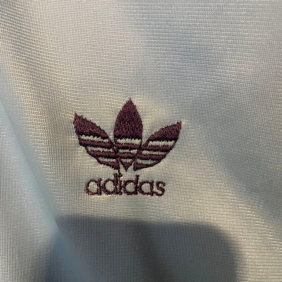 フランス製 adidas アディダス ATPジャージ Lサイズ 水色 紺