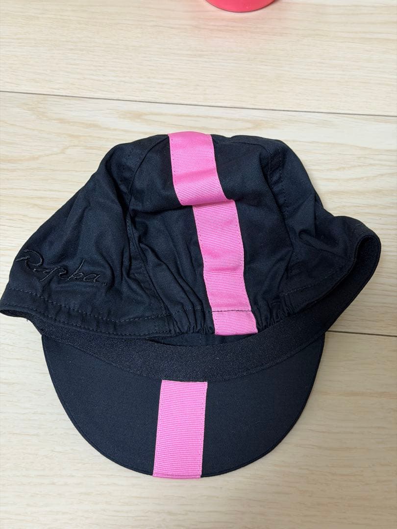 Rapha Deep Winter Hat ブラック/ハイビズピンク おまけ付